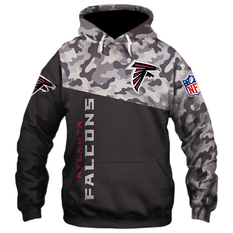 Atlanta Falcons Military Hoodies 3D Sweatshirt Long Sleeve 271221