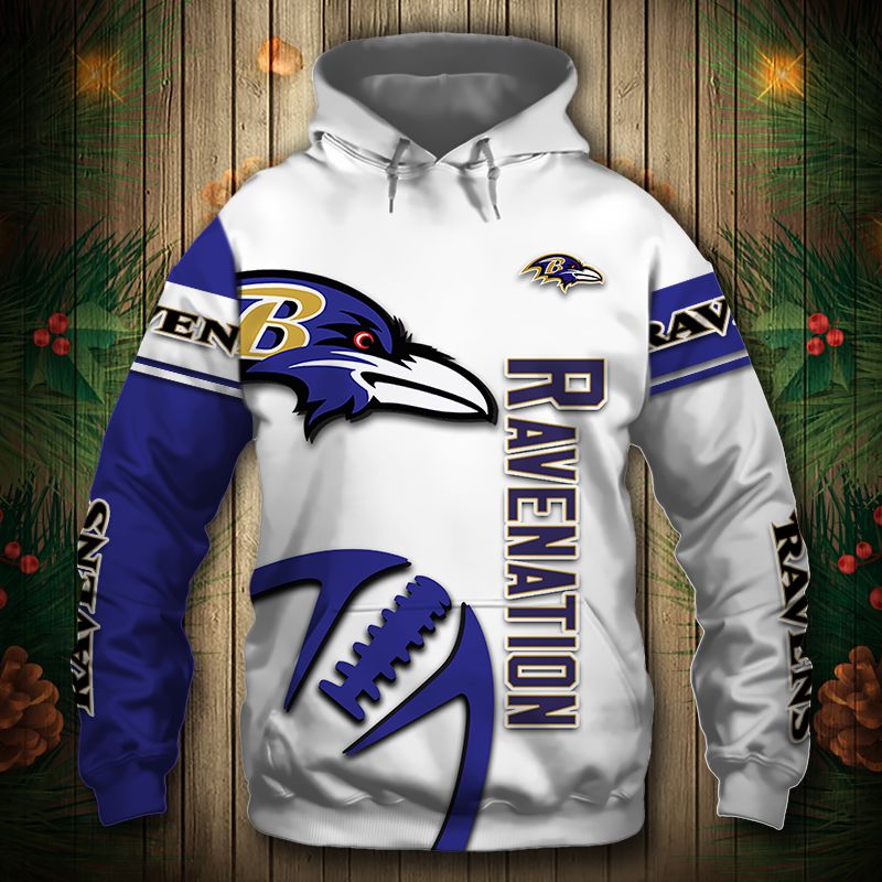 Baltimore Ravens Hoodie 3D Graphic Balls Cheap Sweatshirt 271221