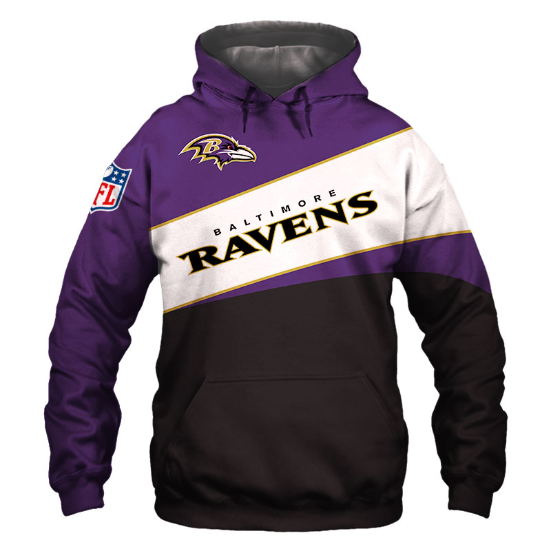 Baltimore Ravens Hoodie 3D Long Sleeve Pullover 271221