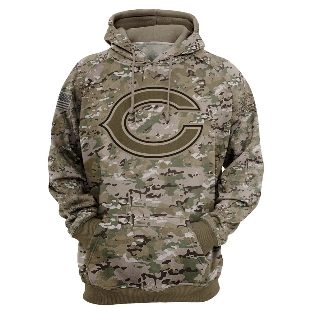 Chicago Bears Hoodie Army graphic Sweatshirt Pullover