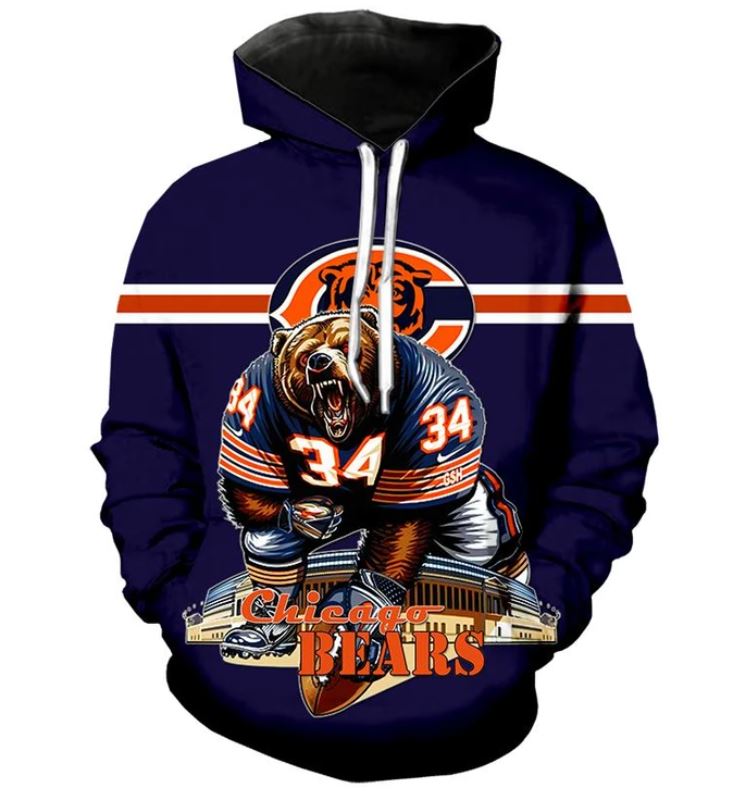 Chicago Bears hoodie Ultra-cool design Sweatshirt Pullover NFL