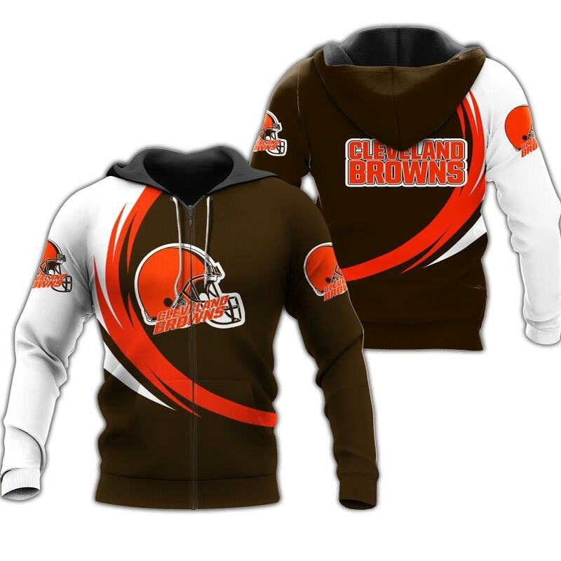 Cleveland Browns Hoodie curve graphic 7122