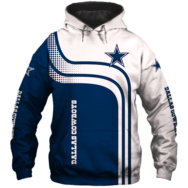 Dallas Cowboys Hoodie 3D one way Sweatshirt 7122