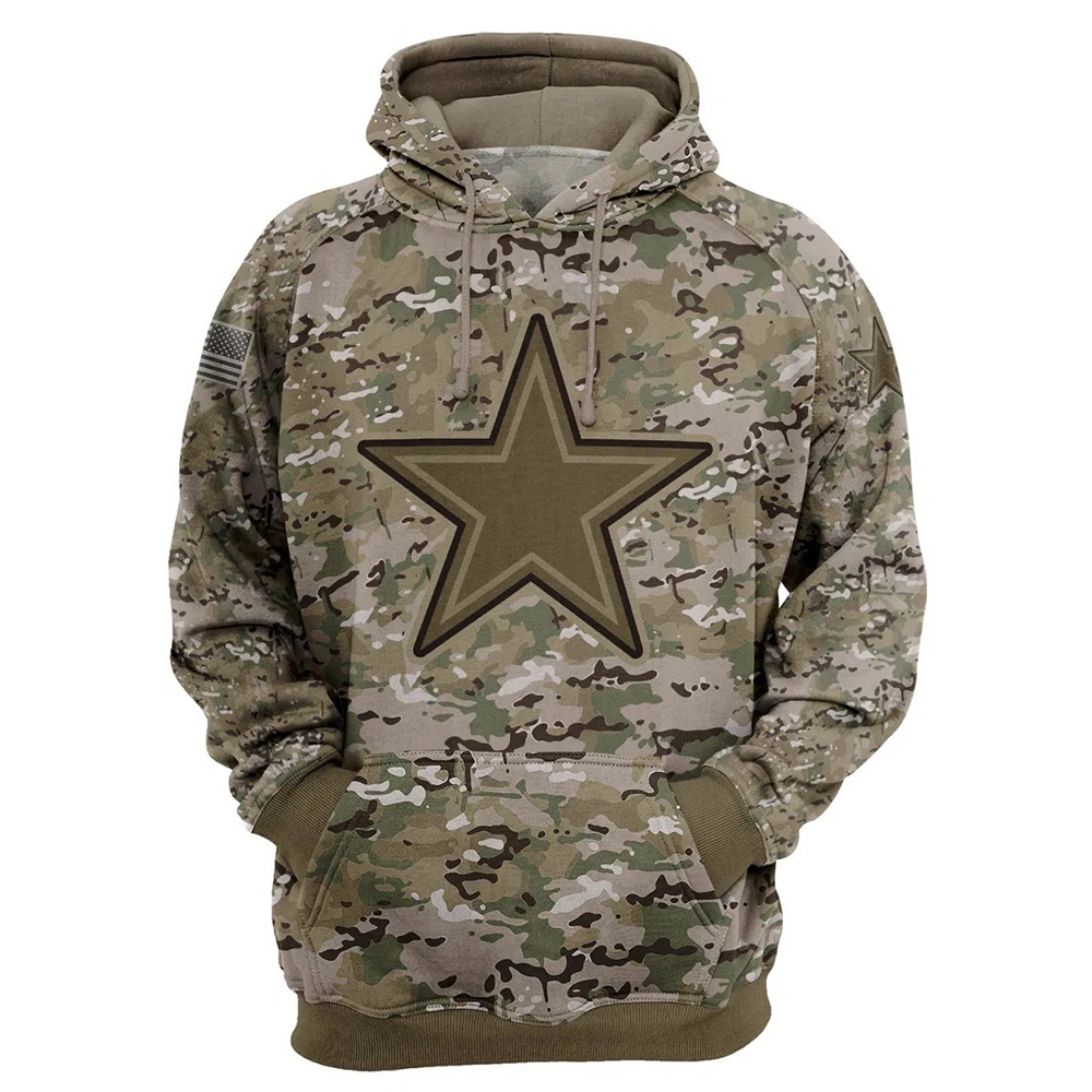 Dallas Cowboys Hoodie Army graphic Sweatshirt Pullover 7122