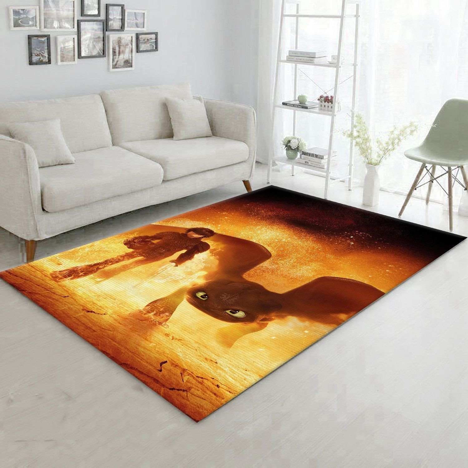 HICCUP AND TOOTHLESS Area Rug Carpet Floor Decor 180222