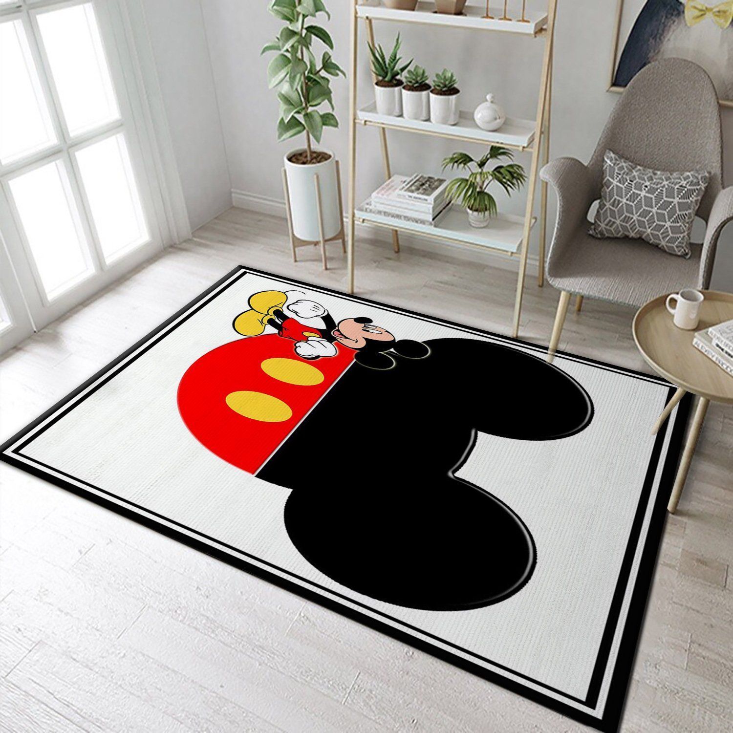 MICKEY MOUSE HEAD PATTERN4 AREA RUG FOR CHRISTMAS LIVING ROOM AND BEDROOM RUG US GIFT DECOR 180222