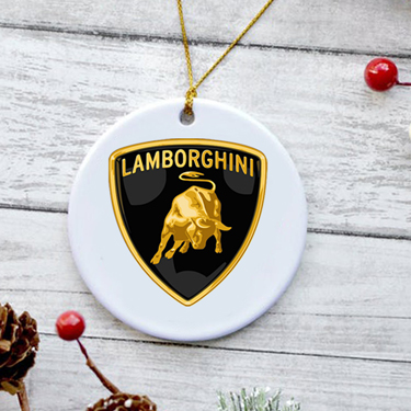 Lamborghini Logo Ceramic Ornaments