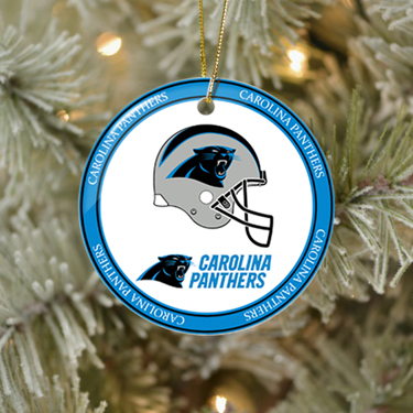 NFL Carolina Panthers Christmas Ceramic Ornaments