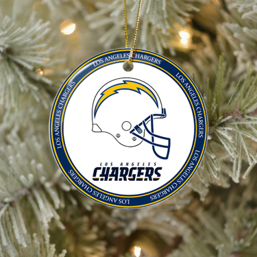 NFL Los Angeles Chargers Christmas Ceramic Ornaments
