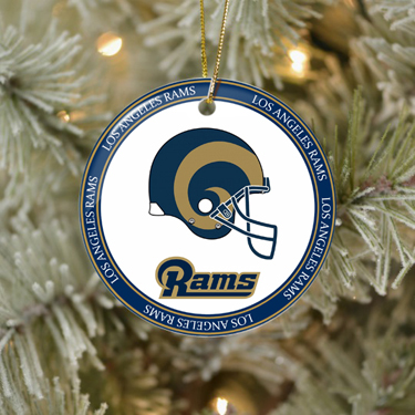 NFL Los Angeles Rams Christmas Ceramic Ornaments