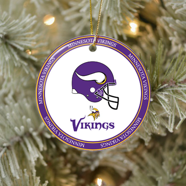 NFL Minnesota Vikings Christmas Ceramic Ornaments