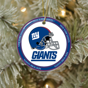 NFL New York Giants Christmas Ceramic Ornaments