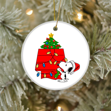 Peanuts Snoopy Christmas Ceramic Ornaments